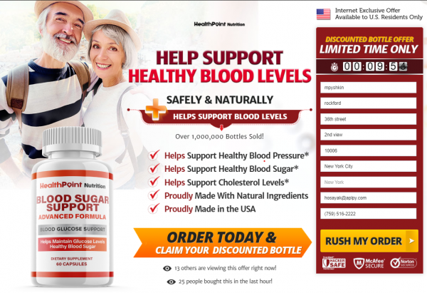 HealthPoint Nutrition Blood Sugar Support - Reviews , Scam & Benefits