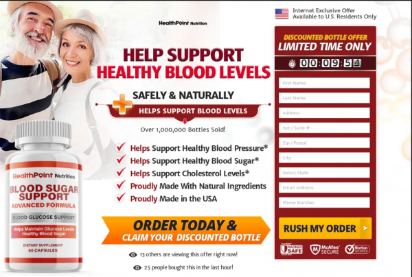 HealthPoint Nutrition Blood Sugar Support -  Introducing HealthPoint Nutrition Blood Sugar Support