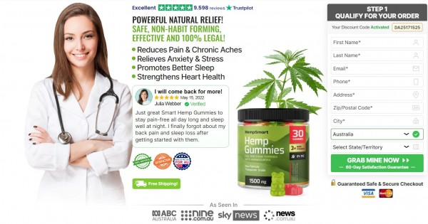 HempSmart Hemp Gummies Australia Reviews, Official Website & Price For Sale