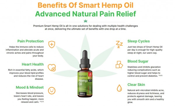 HempSmart Hemp Oil (AU, NZ & CA) Reviews [2023] & Active ingredients