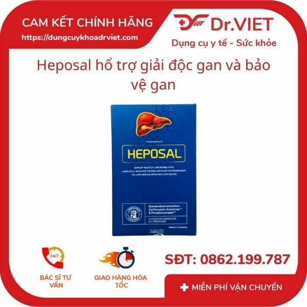 Heposal hỗ trợ giải độc gan và bảo vệ gan, cải thiện sức khỏe