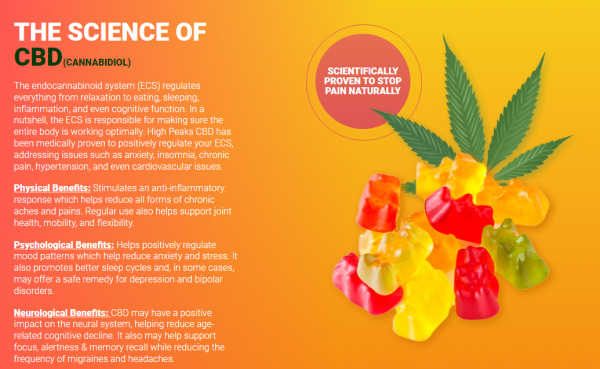 High Peaks CBD Gummy Bears:- Want To Know More About CBD and its Benefits?