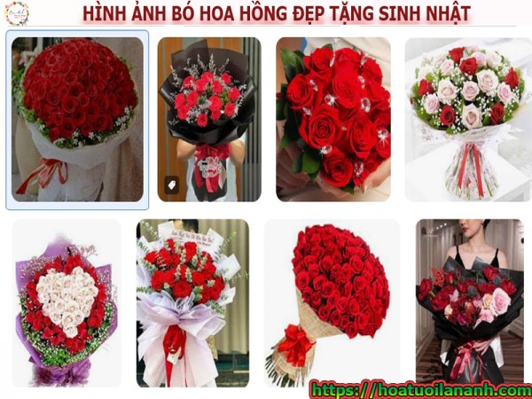 Hình ảnh bó hoa hồng đẹp tặng sinh nhật giá rẻ tại phường Tam Hiệp