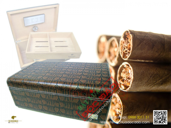 Hình ảnh và giá hộp bảo quản xì gà (cigar) Cohiba AP0729 cao cấp