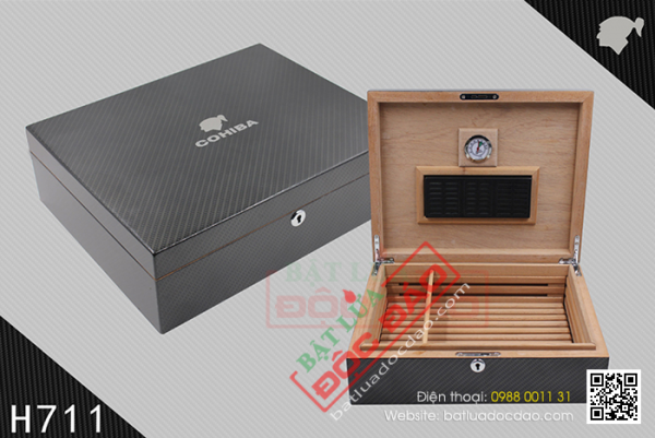 Hộp bảo quản xì gà gỗ tuyết tùng Cohiba 8102C