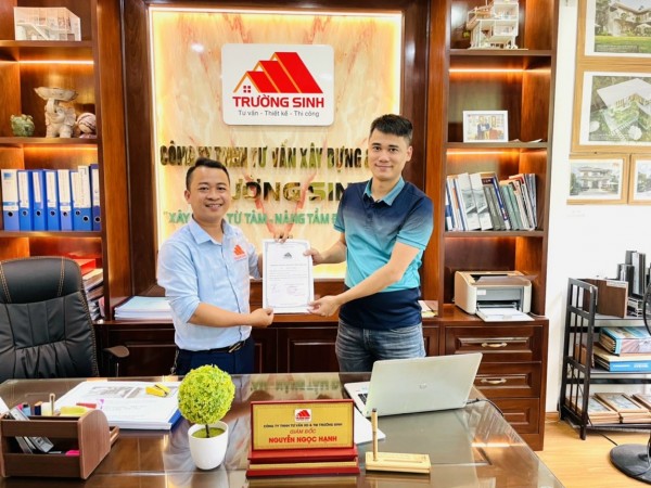 Hợp đồng thiết kế thi công xây nhà trọn gói của Trường Sinh năm 2022