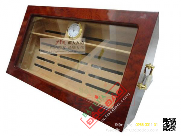 Hộp đựng cigar, tủ cigar mini Cohiba OEM H958 chính hãng, 1 năm bảo hành