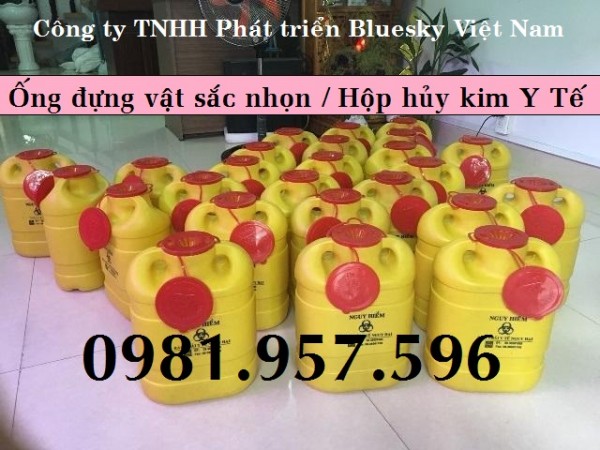 Hộp hủy kim tiêm đã qua sử dụng, bình hủy kim tiêm Y tế﻿