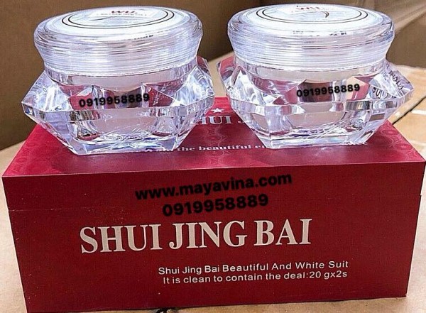 Hộp kem shui jing bai  trị nám Thuỷ Tinh Bạch gồm 2 sản phẩm