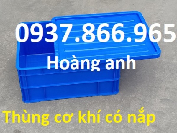 Hộp nhựa đặc cơ khí, khay nhựa A8 dùng trong nhà máy, hộp nhựa công nghiệp