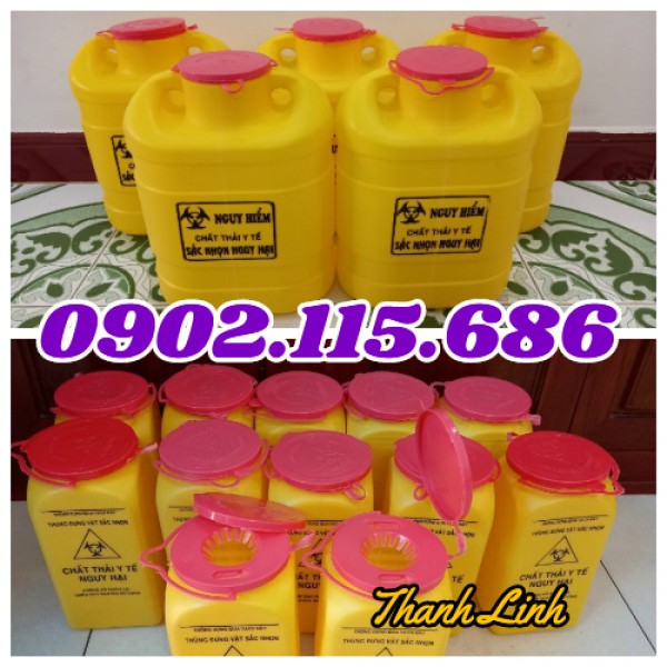 Hộp nhựa, hộp đựng vật sắc nhọn,