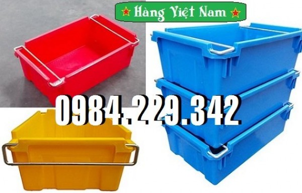 Hộp nhựa quai sắt, hộp nhựa có quai, thùng nhựa quai sắt,