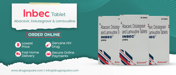 Inbec Tablet Price | Abacavir, Dolutegravir and Lamivudine Tablets