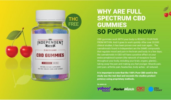 Independent Relief CBD Gummies- Real People. Real Results!