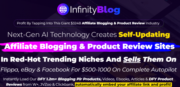 InfinityBlog Review – 88VIP 2,000 Bonuses $1,153,856 + OTO 1,2,3,4,5,6 Link Here