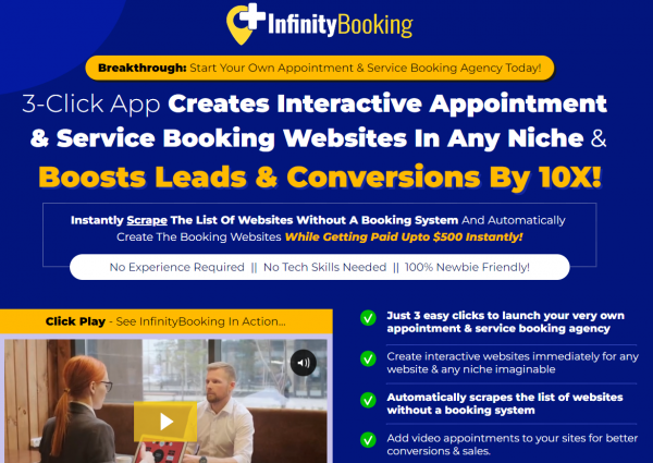 InfinityBooking OTO Upsell - 1st to 5th All 5 OTOs Details Here + 88VIP 2,000 Bonuses