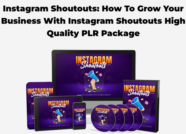 Instagram Shoutouts PLR OTO All 7 OTOs Details Here + VIP 2,000 Bonuses