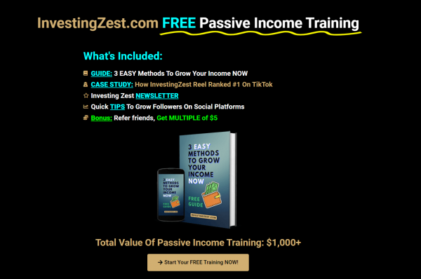 InvestingZest Masterclass - Ready To EARN $1,000+ Consistently?