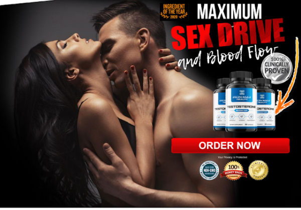 Iron Max Health Testosterone Booster Capsules- Increase Erection Size, Blood Flow & Sexual Drive