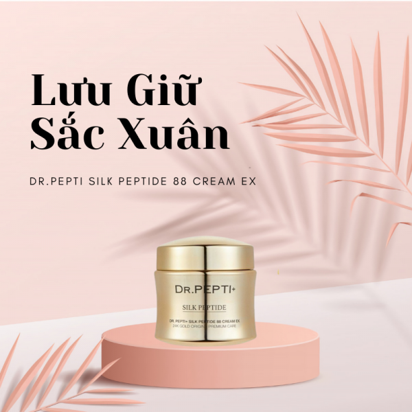 Kem Dưỡng Da Mặt Dr.pepti+ Silk Peptide 88 Cream Ex - Lưu Giữ Sắc Xuân Cho Làn Da