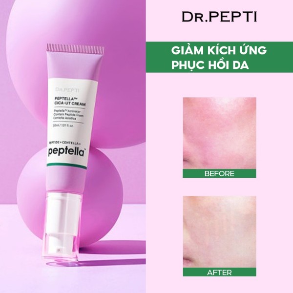 Kem Dưỡng Phục Hồi Da Dr Pepti Peptella Cica-Ut Cream