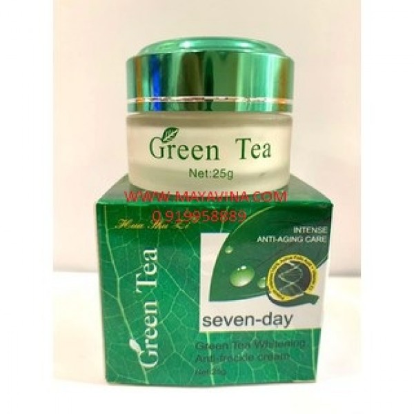 Kem Trà Xanh Green Tea Hua Shu Li Seven Day Trắng Da Trị Nám, Tàn Nhang