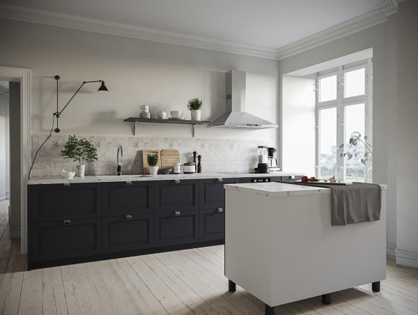 Kết hợp gam màu trắng, đen mang lại phong cách riêng cho căn nhà