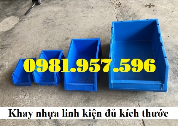 Khay linh kiện A9, khay chống tầng đại, kệ nhựa xếp chồng