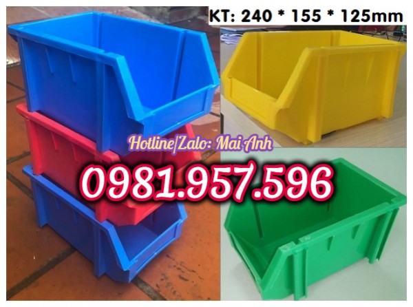 Khay nhựa chống tầng, hộp nhựa đựng linh kiện, khay nhựa A6