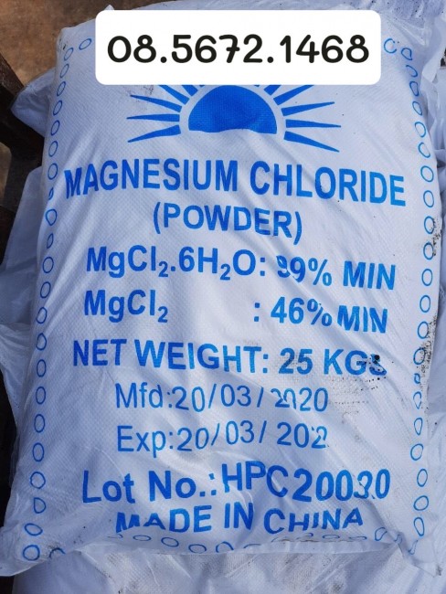 Khoáng nguyên liệu mgcl2, cacl2 dùng trong thủy sản