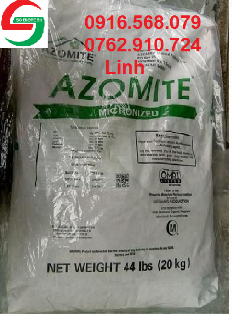 Khoáng tạt Azomite, khoáng đa vi lượng ngừa cong thân đục cơ cho tôm cá
