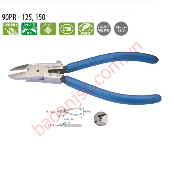 Kìm cắt nhựa lưỡi tròn Fujiya 90PR-150 
