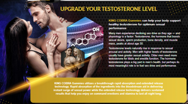 King Cobra Male Enhancement Gummies| Does boost sexual activity and hormones | Trial