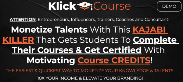 KlickCourse OTO 1 to 4 OTOs Links Here + VIP 1,800 Bonuses Review