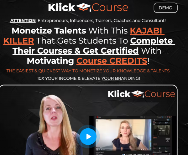 KlickCourse OTO - 2022 Full 4 OTO Upsell Links + 88VIP 2,000 Bonuses Value $1,153,856