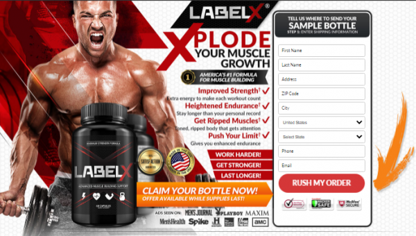 Label X Muscle for gain muscles