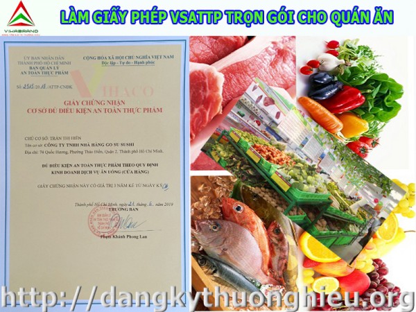 Làm giấy phép vsattp trọn gói cho quán ăn tại TP.Hồ Chí Minh