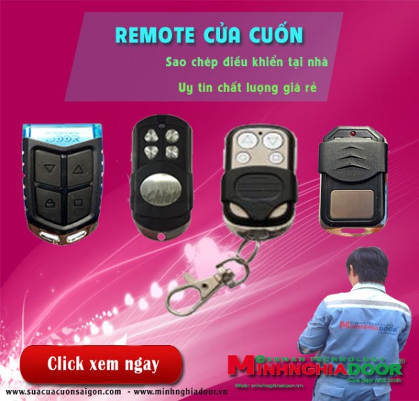 Làm thêm remote cửa cuốn