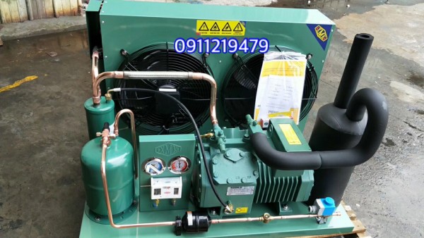 Lắp đặt hoàn thiện cụm máy nén bitzer 3hp 4FES-3