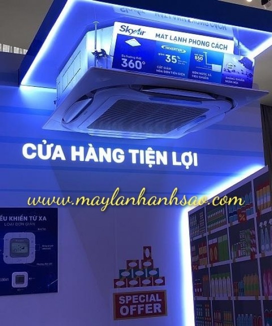 Lắp đặt máy lạnh âm trần cho cửa hàng, siêu thị giá rẻ nhất