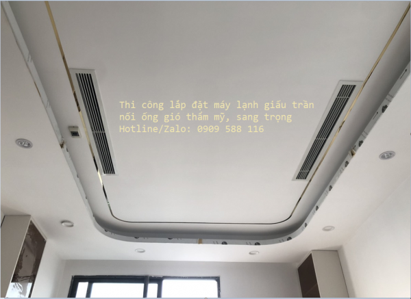 Lắp đặt máy lạnh giấu trần nối ống gió giá rẻ nhất HCM