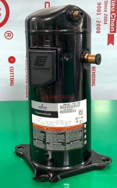 Lắp đặt máy nén lạnh Copeland Scroll 5hp ZR61KC-TFD-522