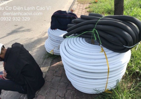 Lắp ống đồng cho máy lạnh ở quận 3 - Máy lạnh Cao Vĩ