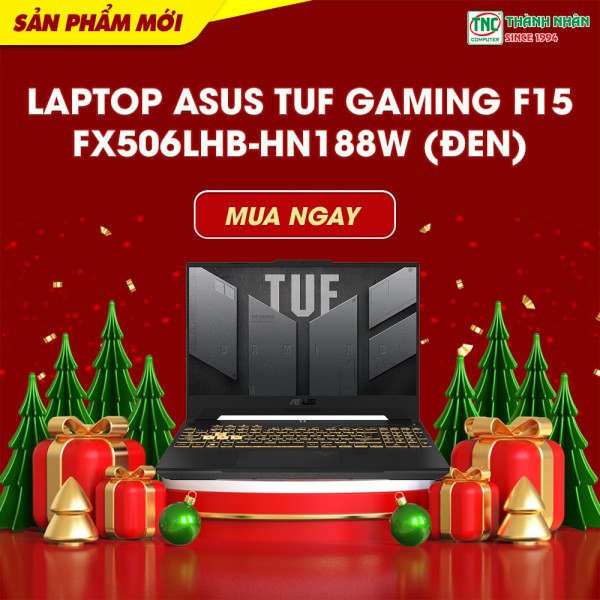 Laptop Asus TUF Gaming F15 FX506LHB-HN188W (Đen)