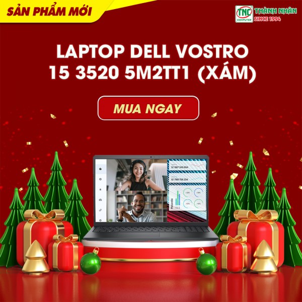 Laptop Dell Vostro 15 3520 5M2TT1 (Xám)
