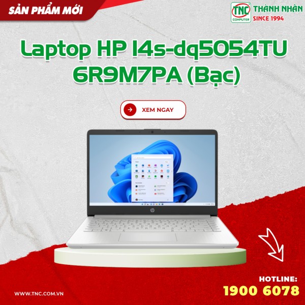 Laptop HP 14s-dq5054TU 6R9M7PA (Bạc)