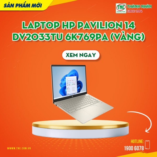 Laptop HP Pavilion 14-dv2033TU 6K769PA (Vàng)