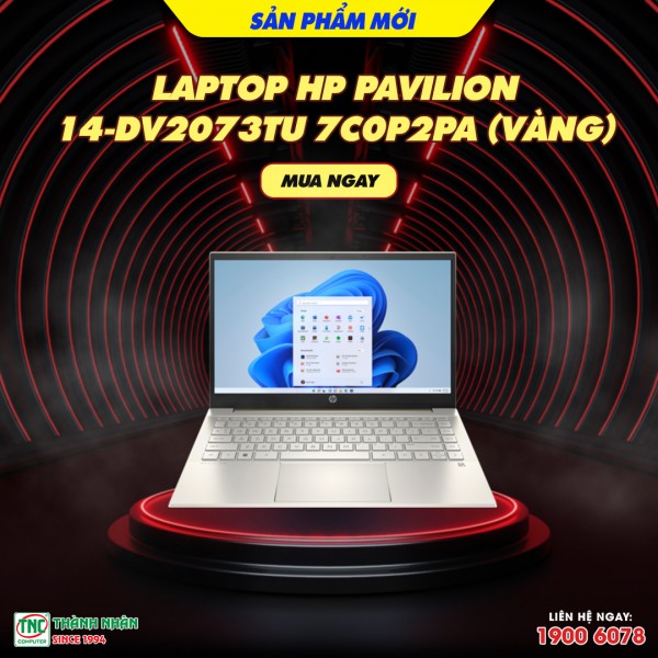 Laptop HP Pavilion 14-dv2073TU 7C0P2PA (Vàng)