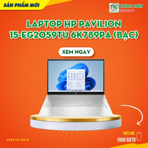 Laptop HP Pavilion 15-eg2059TU 6K789PA (Bạc)