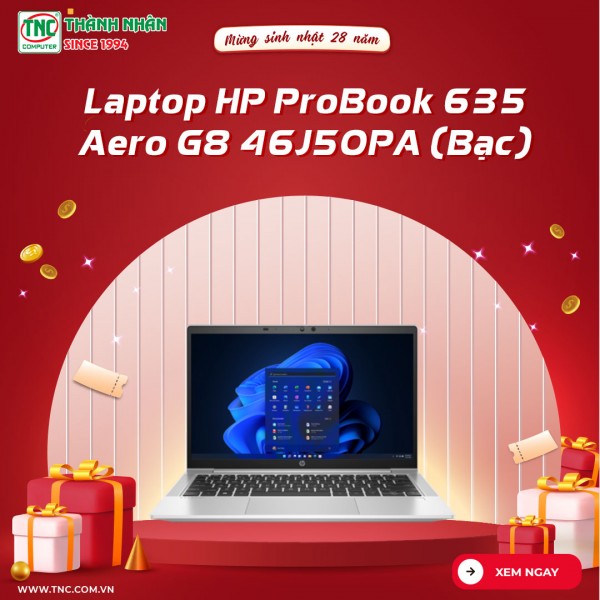  Laptop HP ProBook 635 Aero G8 46J50PA (Bạc)